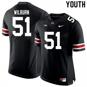Youth Ohio State Buckeyes #51 Trayvon Wilburn Black Nike NCAA College Football Jersey Super Deals UFM2644QL